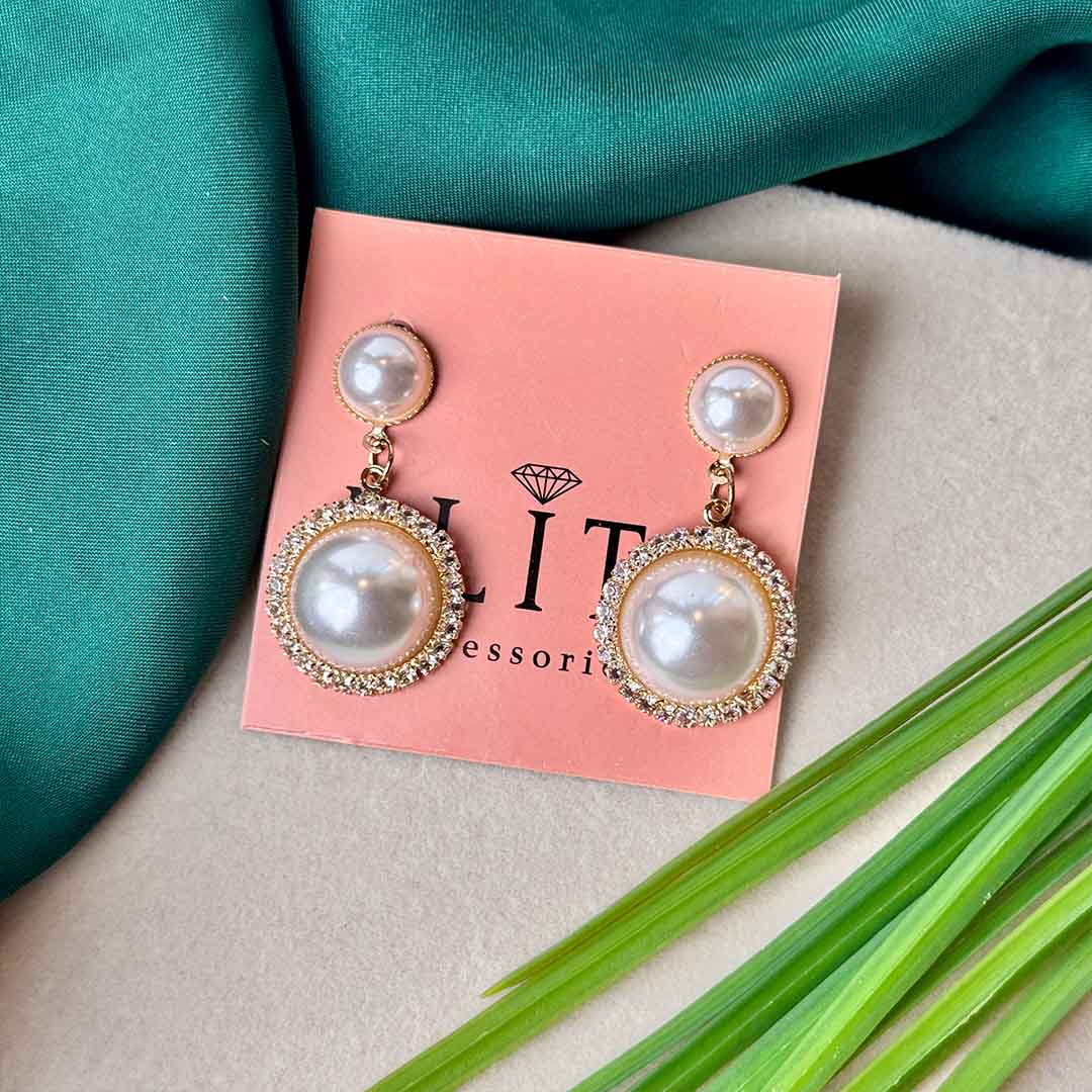 Pearl Earrings (Golden)