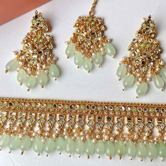 Roshni Set (Mint Green)