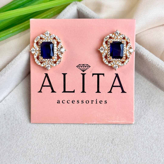Ruya Studs (Dark Blue)