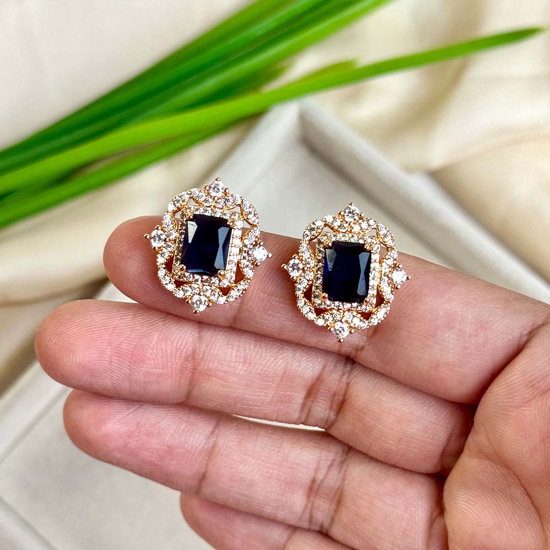 Ruya Studs (Dark Blue)
