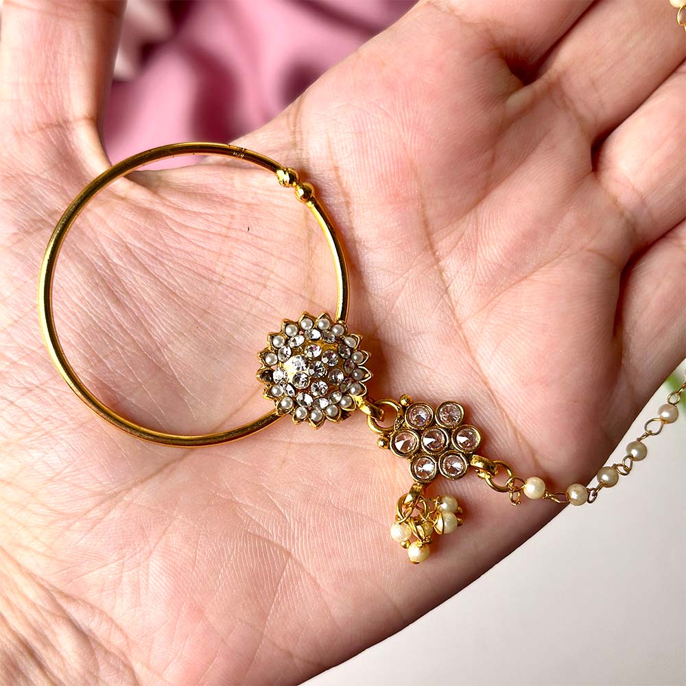 Sunehri Nose Ring (Champagne)