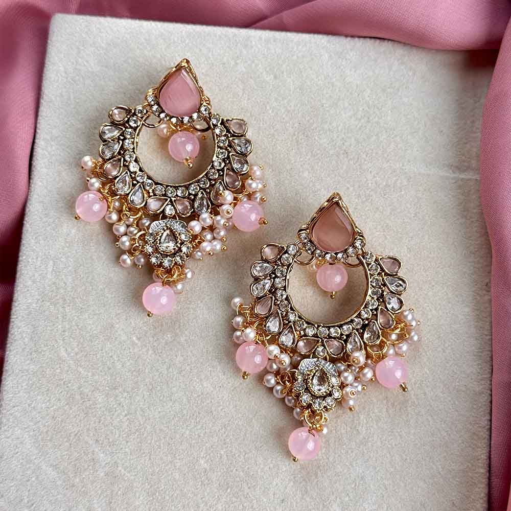 Saadiya Earrings (Pink)