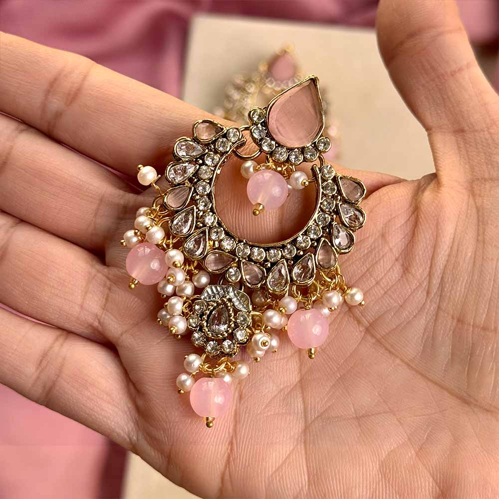 Saadiya Earrings (Pink)