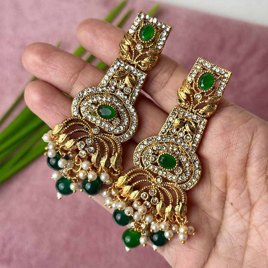 Saloni Earrings (Green)