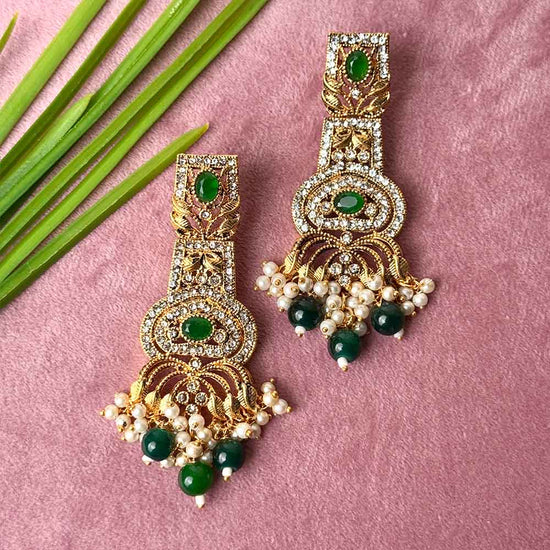 Saloni Earrings (Green)