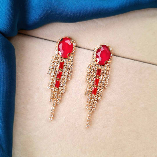 Serena Earrings (Red)
