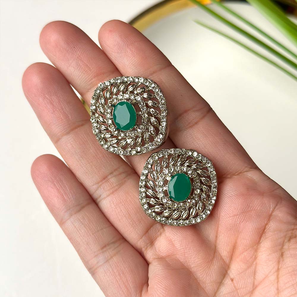 Sidra Earrings (Green)