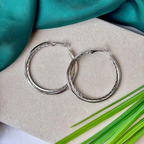 Silver Hoop Earrings