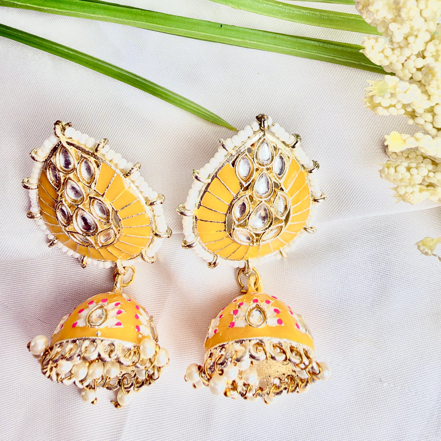 Sunshine Jhumka (Mustard)