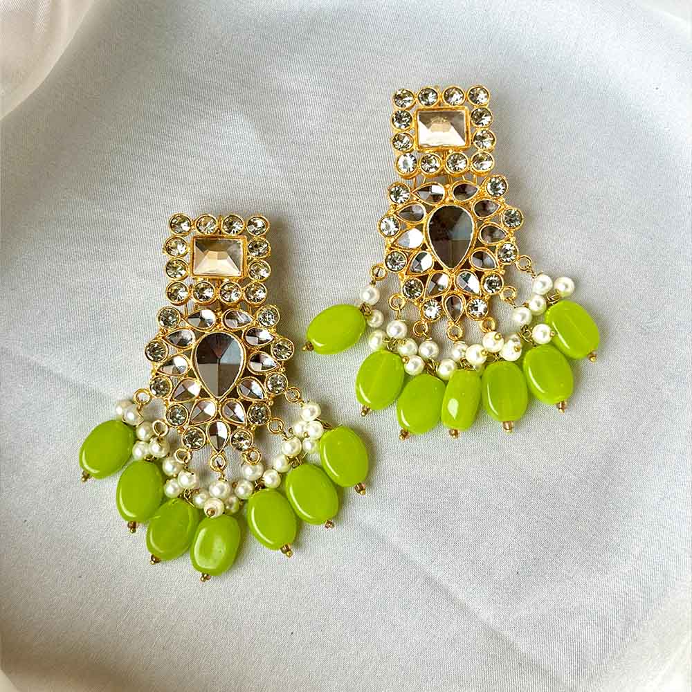 Taabya Earrings (Bright Green)