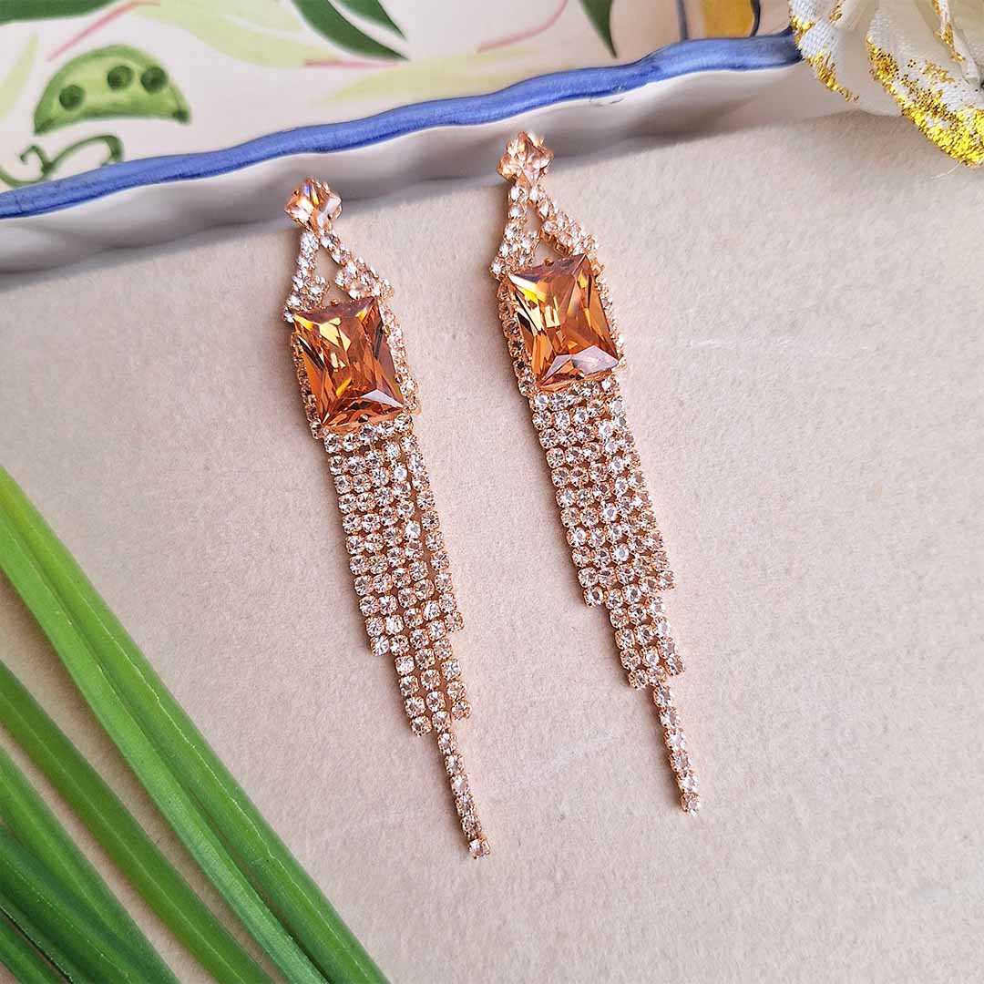 Velina Earrings (Champagne)