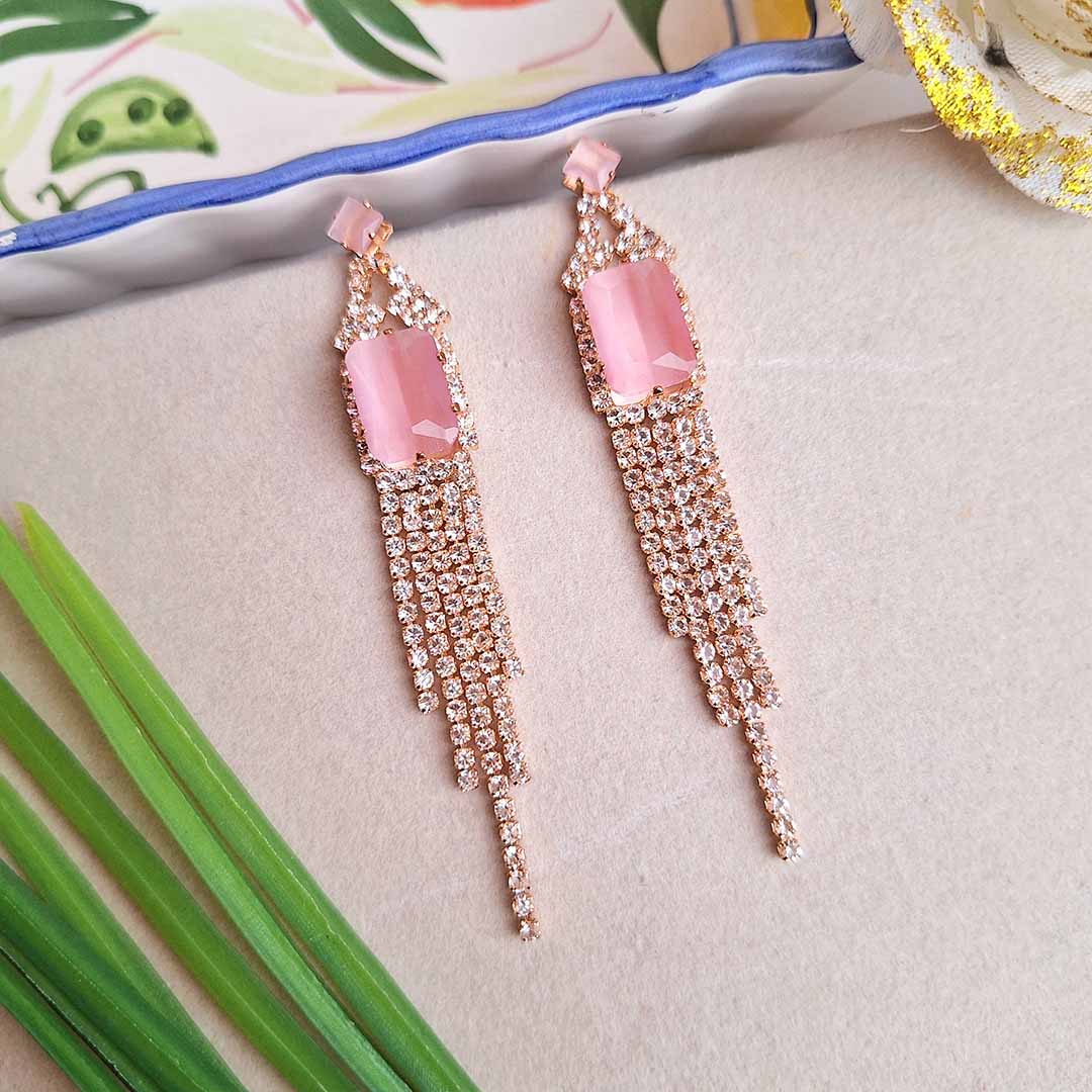 Velina Earrings (Baby Pink)