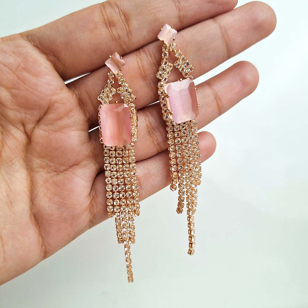 Velina Earrings (Baby Pink)