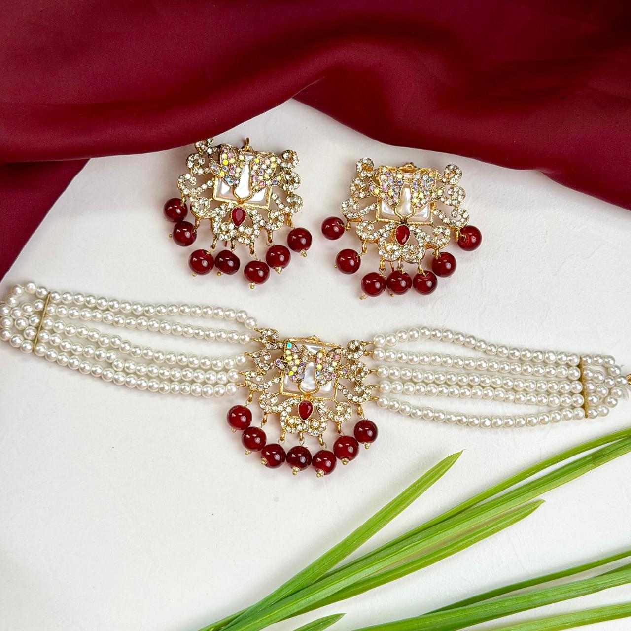Leya set(Maroon)