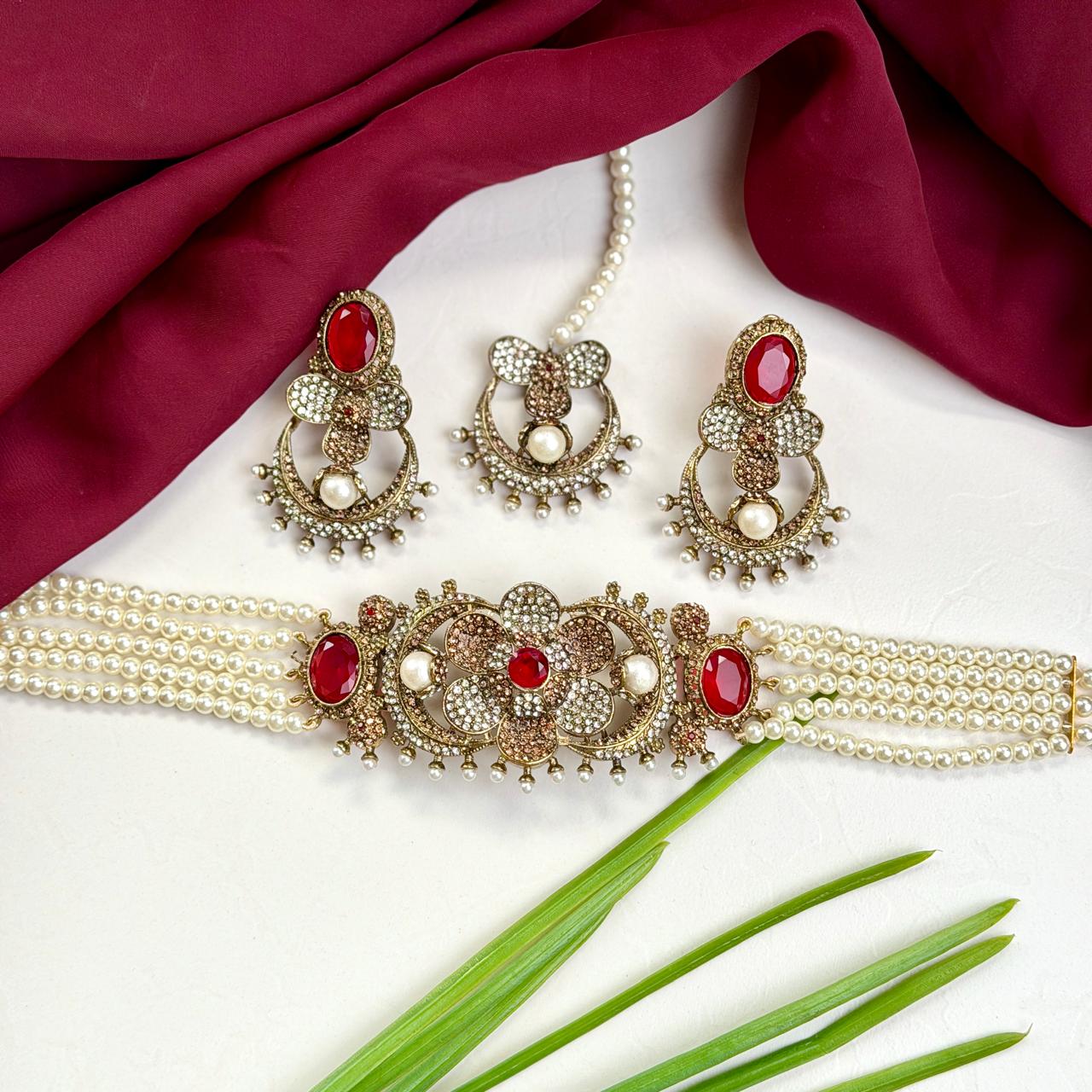 Jaisha set (Maroon)