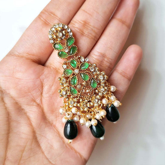 Zarmin Earrings (Green)