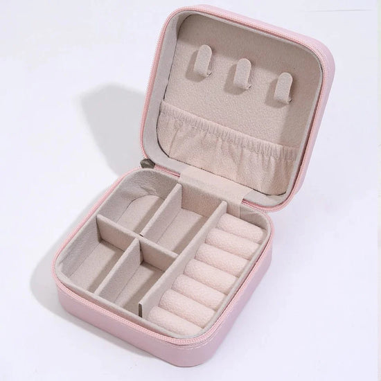 Portable Mini Jewelry Box (Pink)