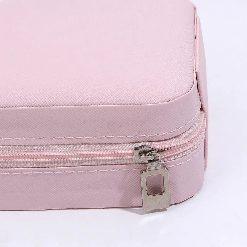 Portable Mini Jewelry Box (Pink)