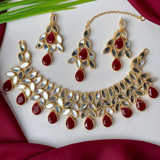 Anaabiya Set (Maroon)