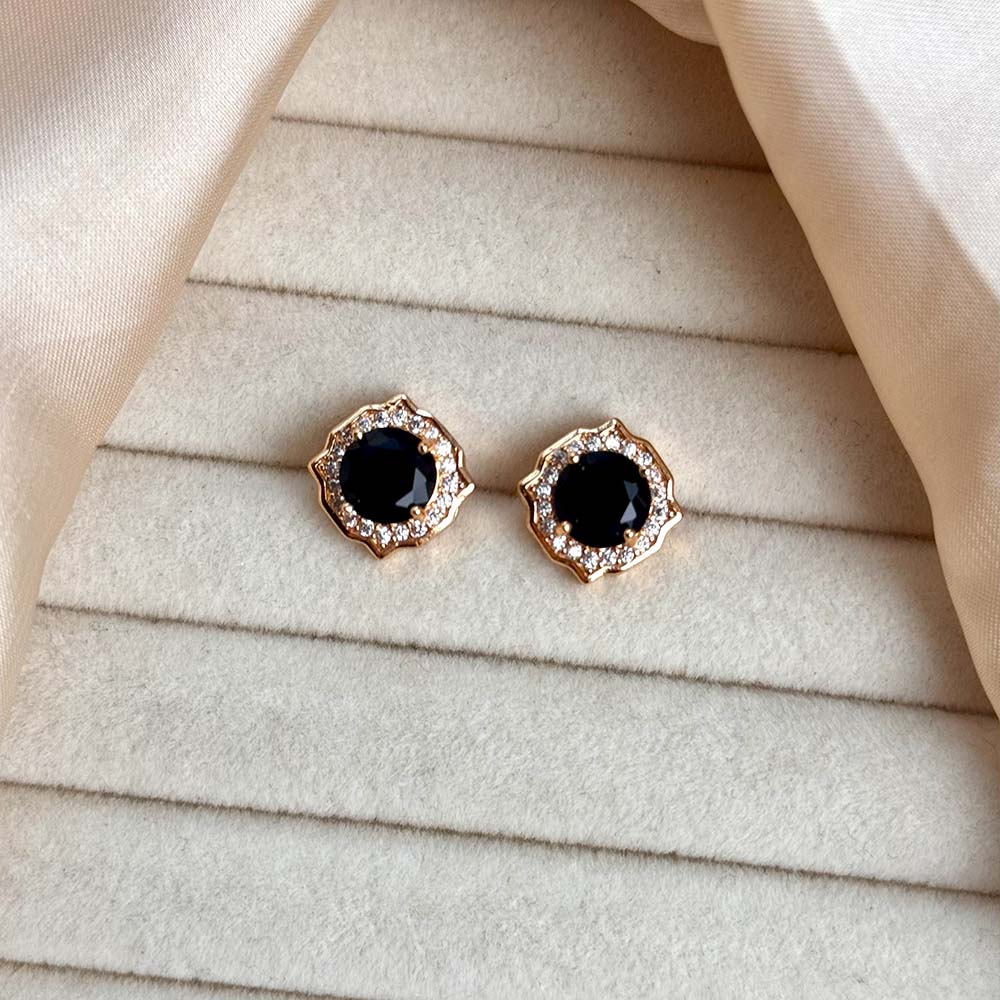 Asha Studs (Golden Black)