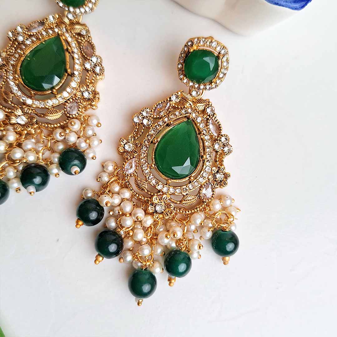Ayzel Earrings (Green)