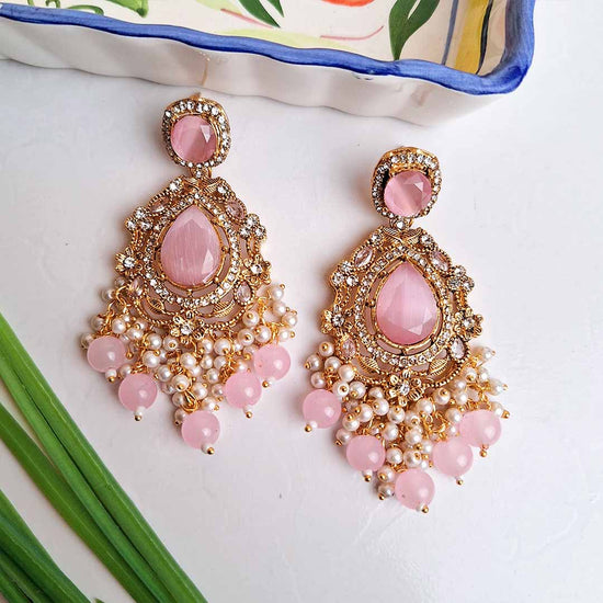 Ayzel Earrings (Baby Pink)
