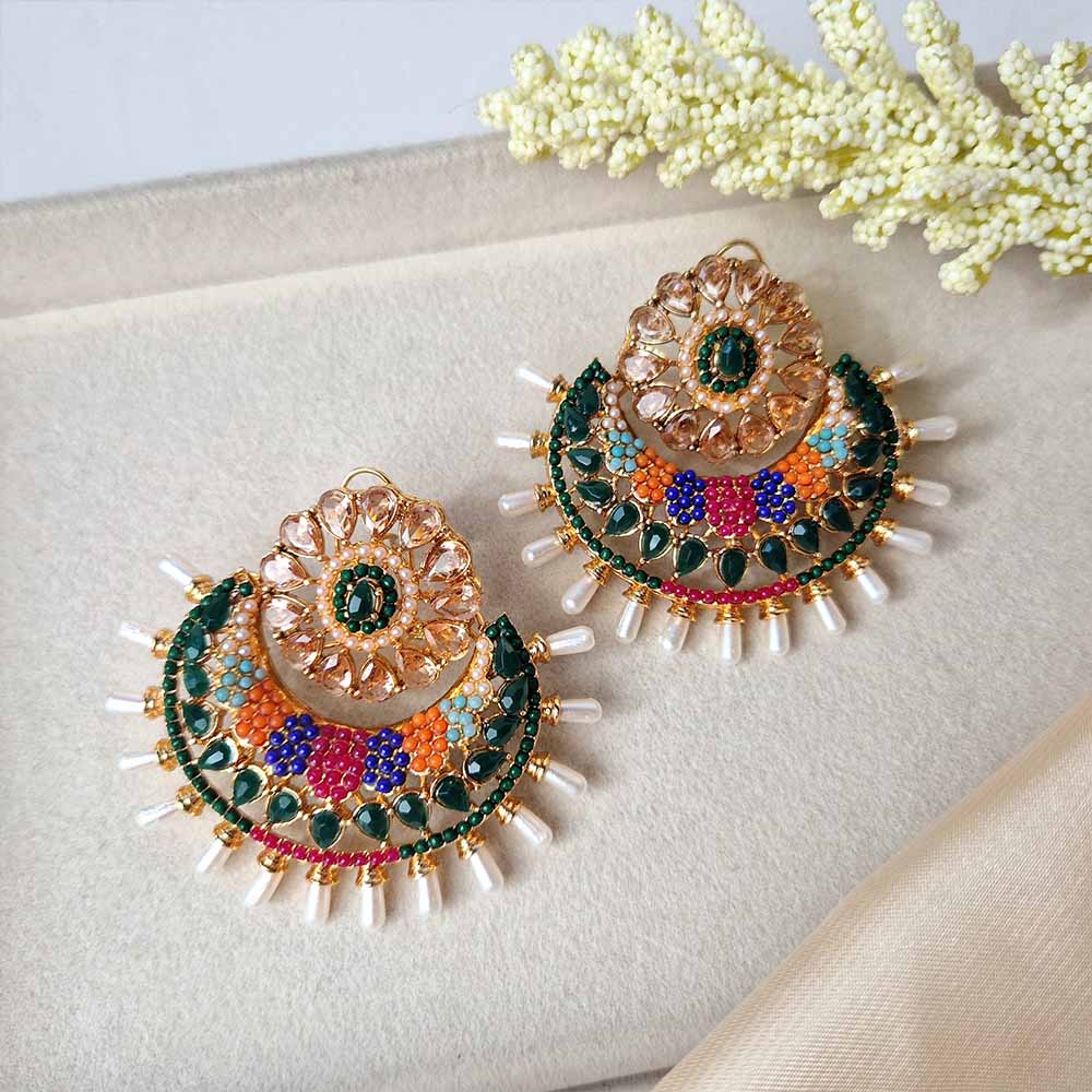 Bahar Earrings (Green)