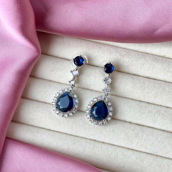 Bianca Earrings (Dark Blue)