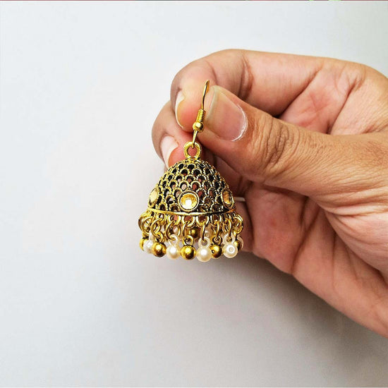 Ethnic Golden Jhumkay