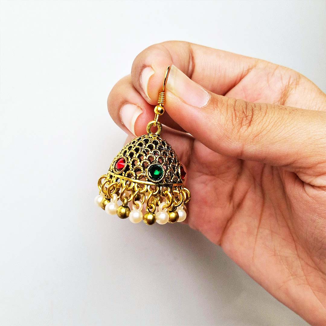 Ethnic Golden Jhumkay