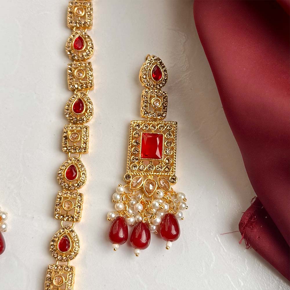 Hamda Maala Set (Maroon)