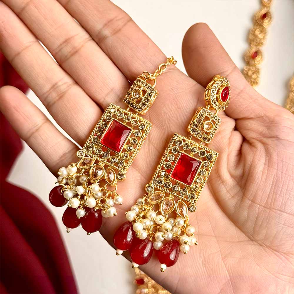 Hamda Maala Set (Maroon)