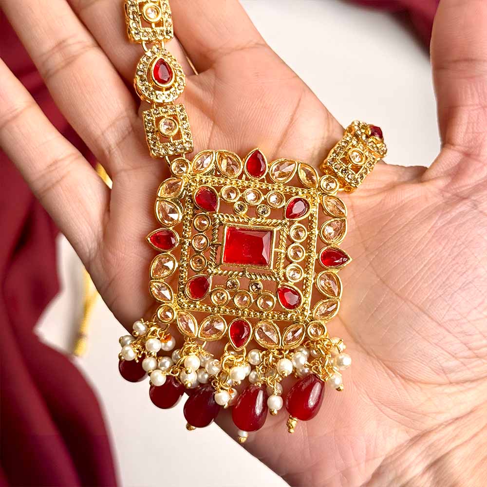 Hamda Maala Set (Maroon)