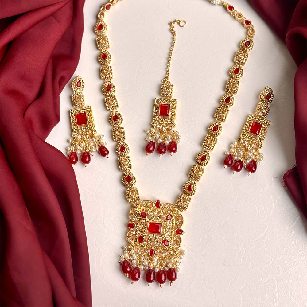 Hamda Maala Set (Maroon)