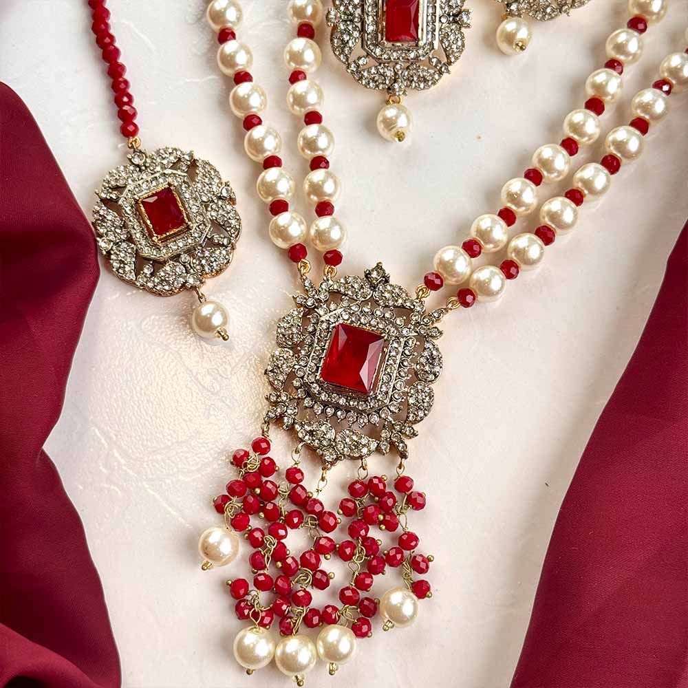 Hareem Maala Set (Maroon)