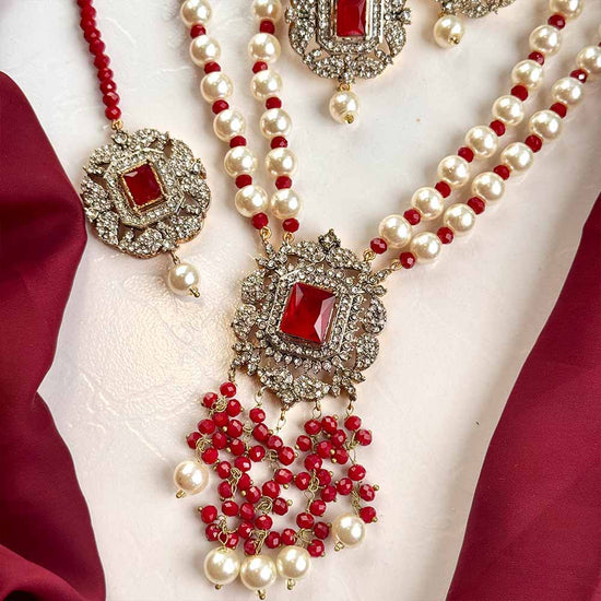 Hareem Maala Set (Maroon)