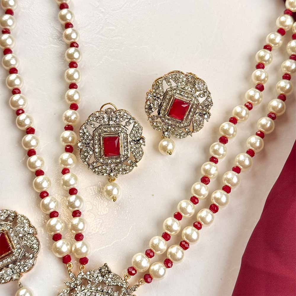 Hareem Maala Set (Maroon)