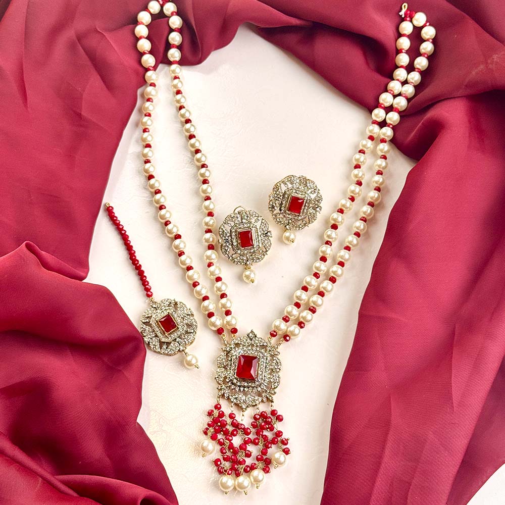 Hareem Maala Set (Maroon)