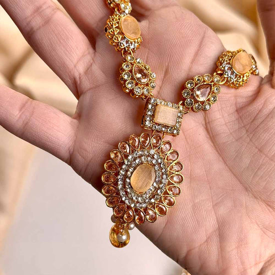 Huram Maala Set (Beige)