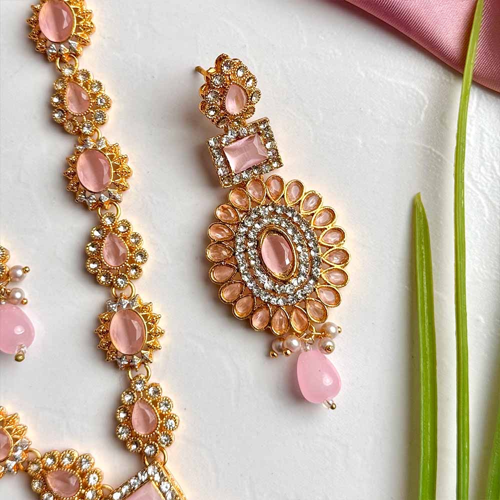 Huram Maala Set (Pink)