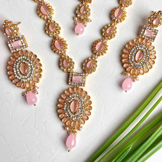 Huram Maala Set (Pink)