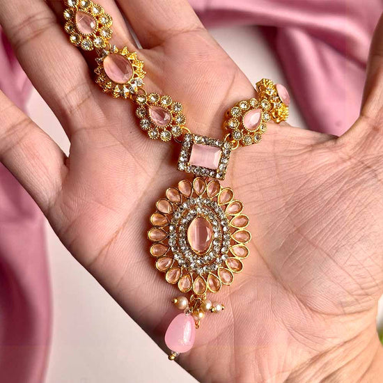 Huram Maala Set (Pink)