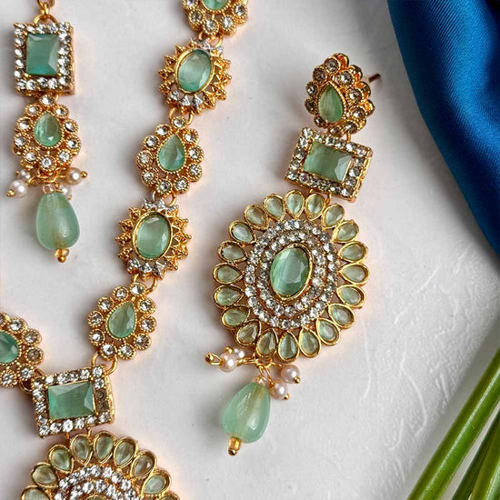 Huram Maala Set (Turquoise)