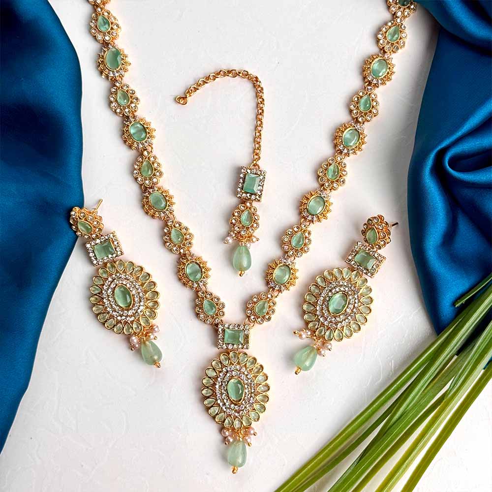 Huram Maala Set (Turquoise)