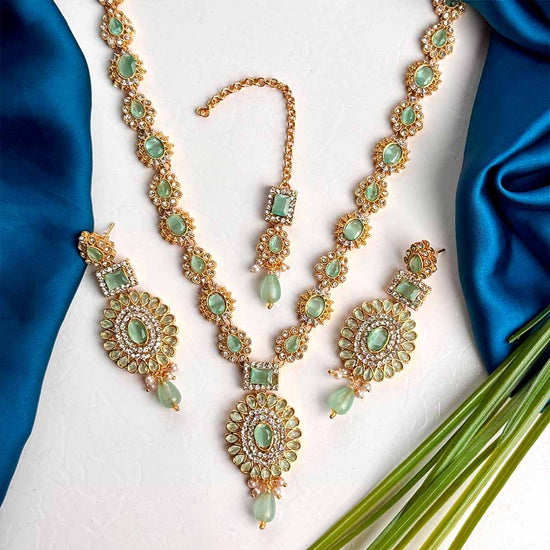 Huram Maala Set (Turquoise)