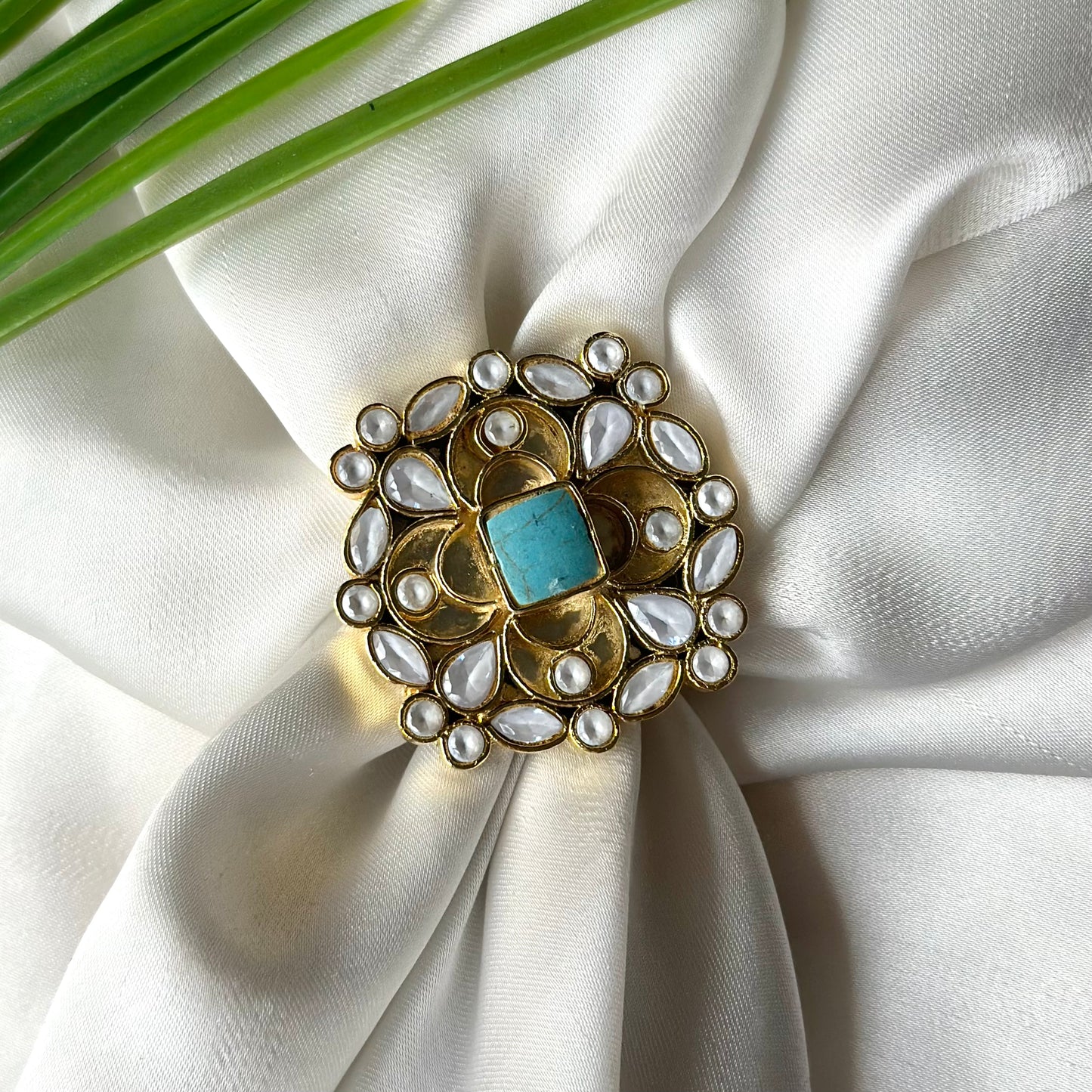 Kundan Ring 10 (Adjustable)