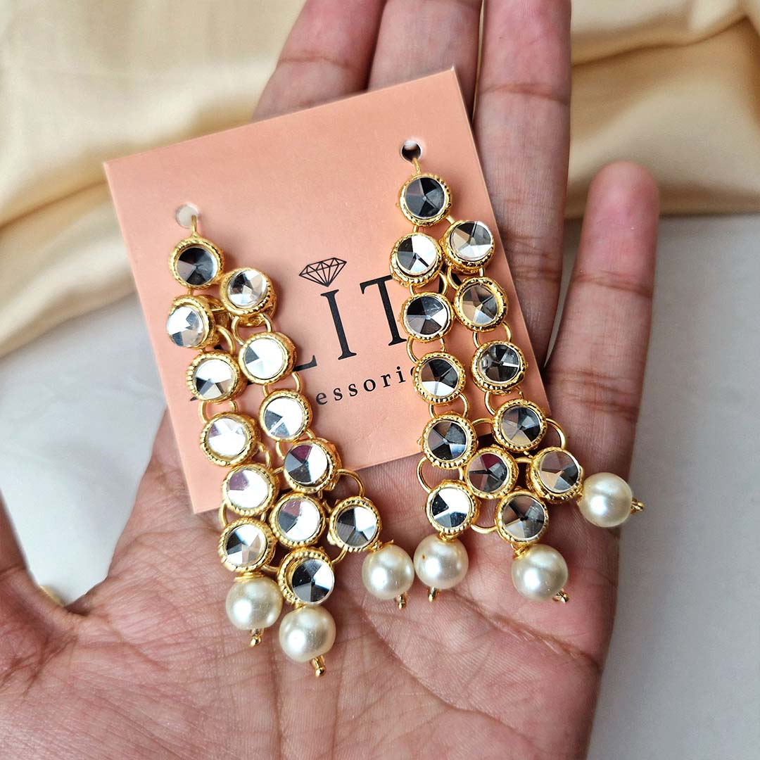 Jeena Kundan Set (Pearl)