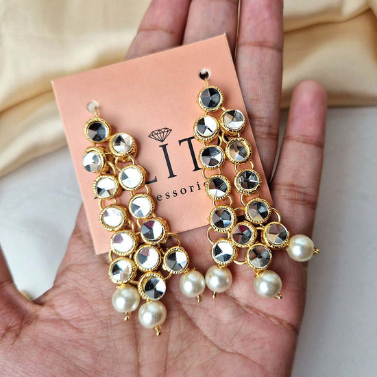Jeena Kundan Set (Pearl)