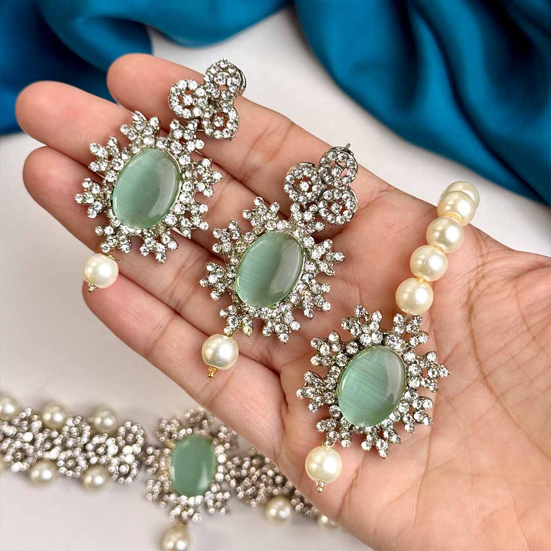 Mehrbano Set (Silver Turquoise)