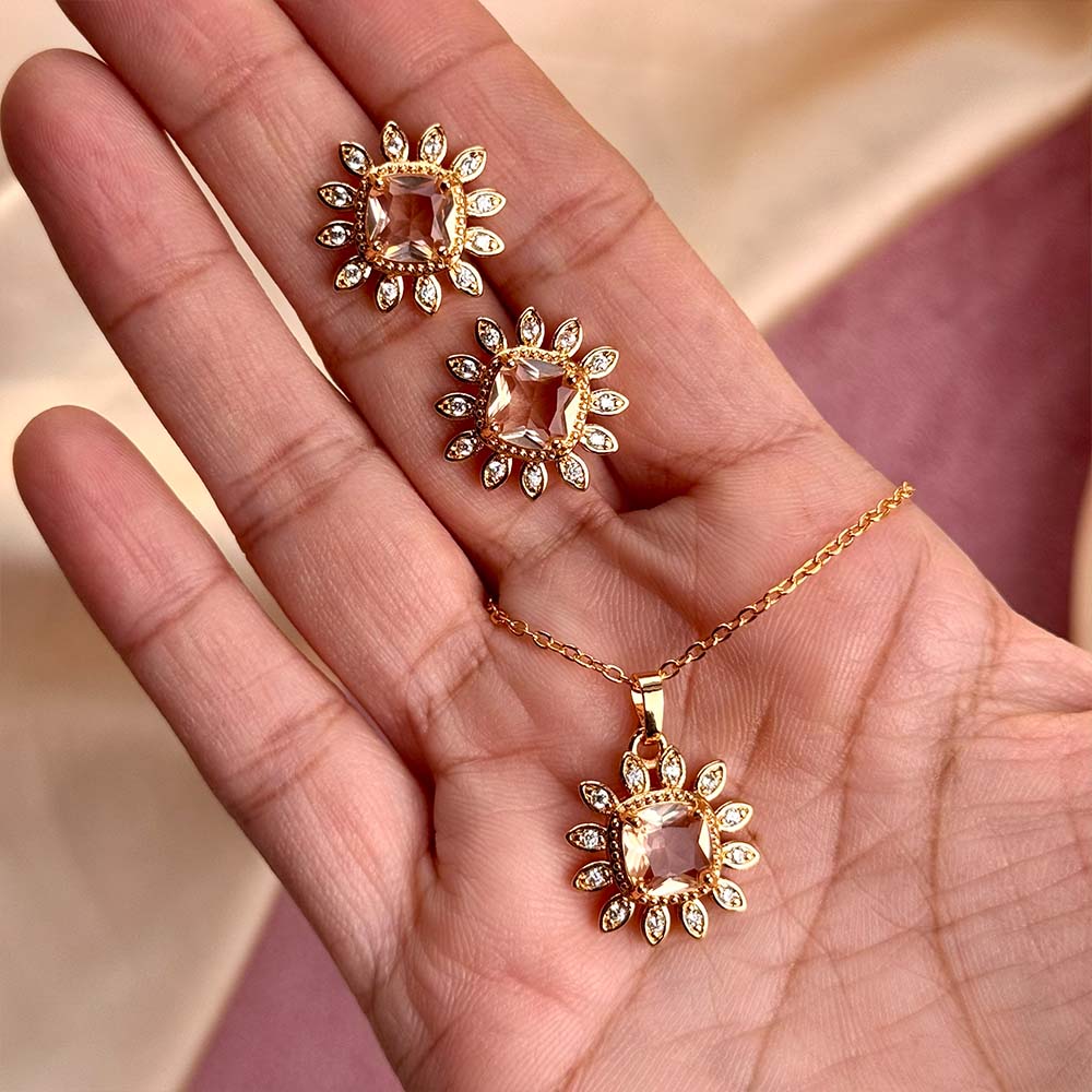 Mova Pendant Set (Champagne)